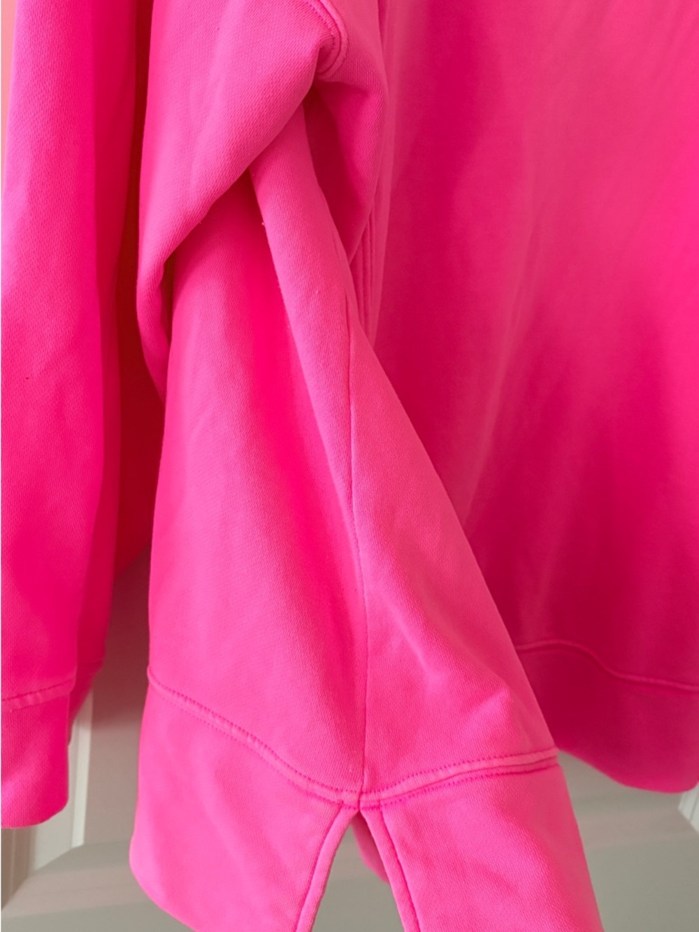 Lane Bryant LIVI Bright Pink Crewneck Pullover - Picture 3 of 4